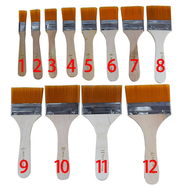 Nylon board brush home improvement paint brush wooden handle tool brush oil painting brush