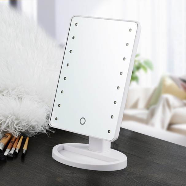 Makeup mirror with lamp desktop mirror