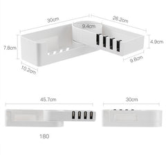 Toilet Bathroom Shelves Perforation-free Toilets Toilet Vanity Suction Wall Rotatable Triangular Storage Rack