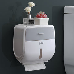 Toilet paper towel box toilet paper towel holder no perforation waterproof roll paper tube creative toilet paper box