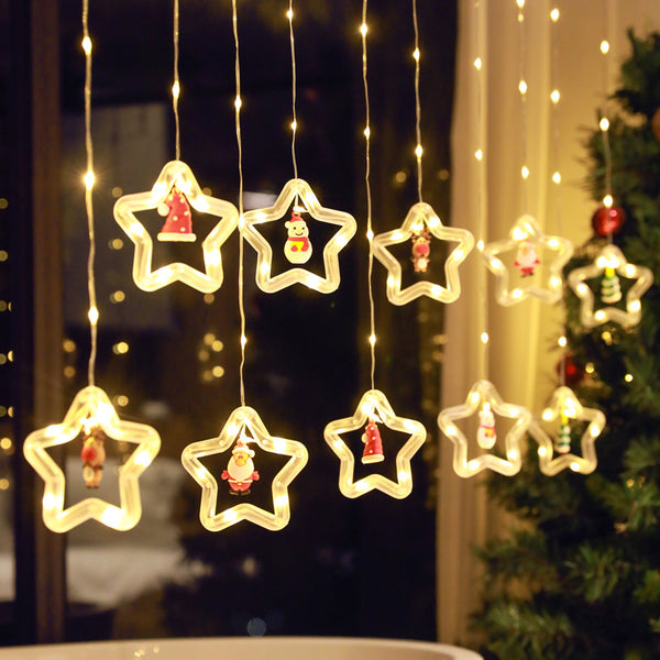 Christmas Curtain Lighting Chain Decoration