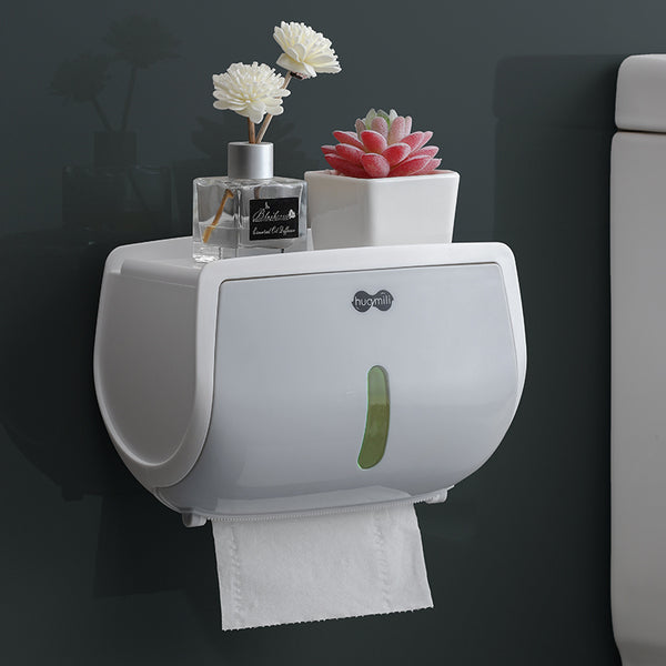 Toilet paper towel box toilet paper towel holder no perforation waterproof roll paper tube creative toilet paper box