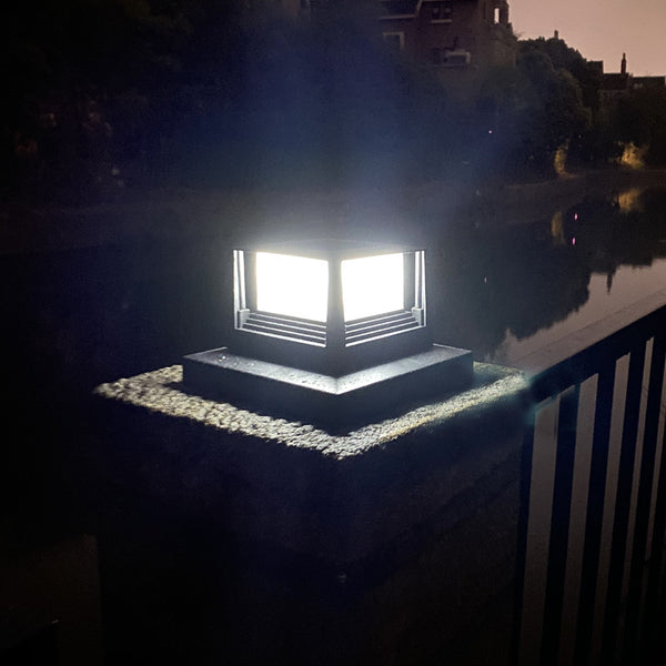 Outdoor Solar Pillar Lamp Home Courtyard