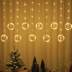 Christmas Curtain Lighting Chain Decoration