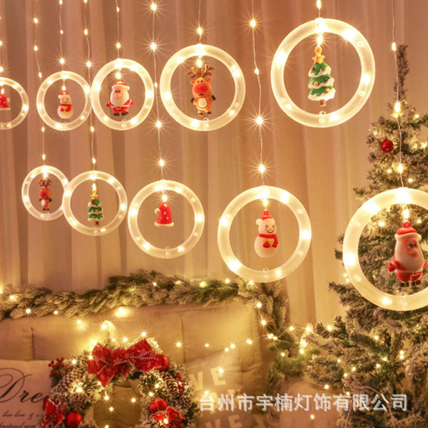 Christmas Curtain Lighting Chain Decoration