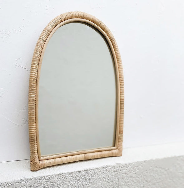 Ancient Style Rattan Makeup Mirror Makeup Mirror