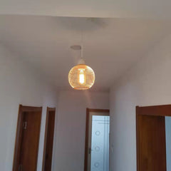 Iron Mesh Spherical Hollow Home Chandelier