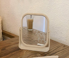 Desktop Can Stand Cute Portable Vanity Mirror Small Home Desktop Vanity