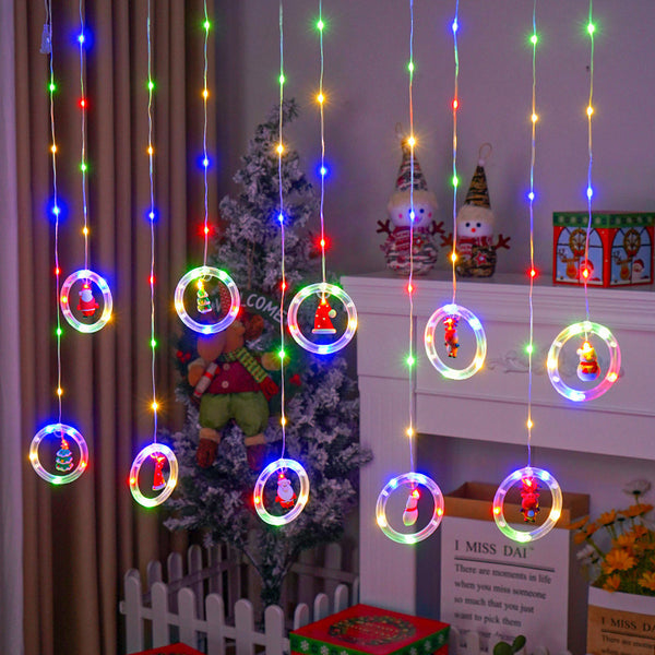 Christmas Curtain Lighting Chain Decoration