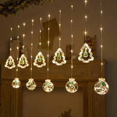 Christmas Curtain Lighting Chain Decoration