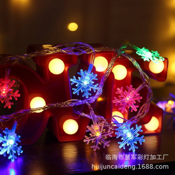 LED Snowflake Lighting Chain Solar Decorative Lamp