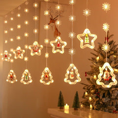 Christmas Curtain Lighting Chain Decoration