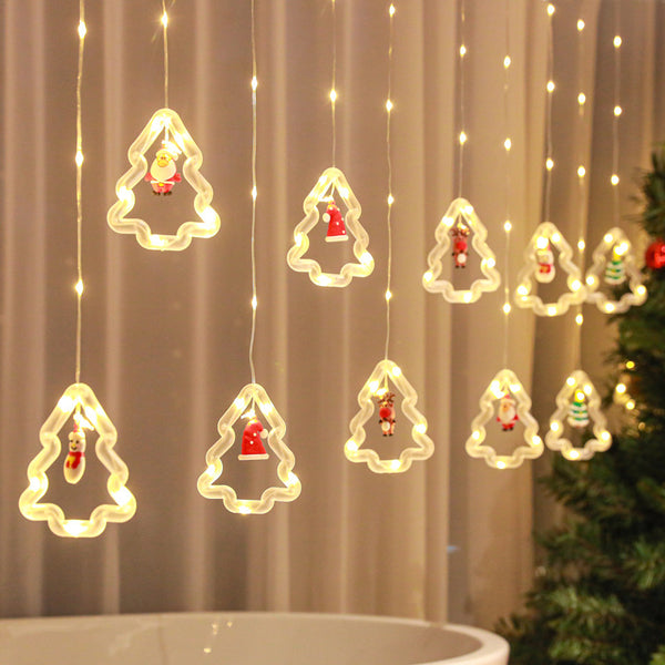 Christmas Curtain Lighting Chain Decoration